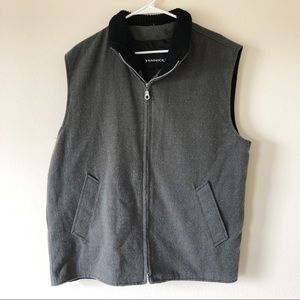 Yannick Brand Gray Zippered Vest with Pockets